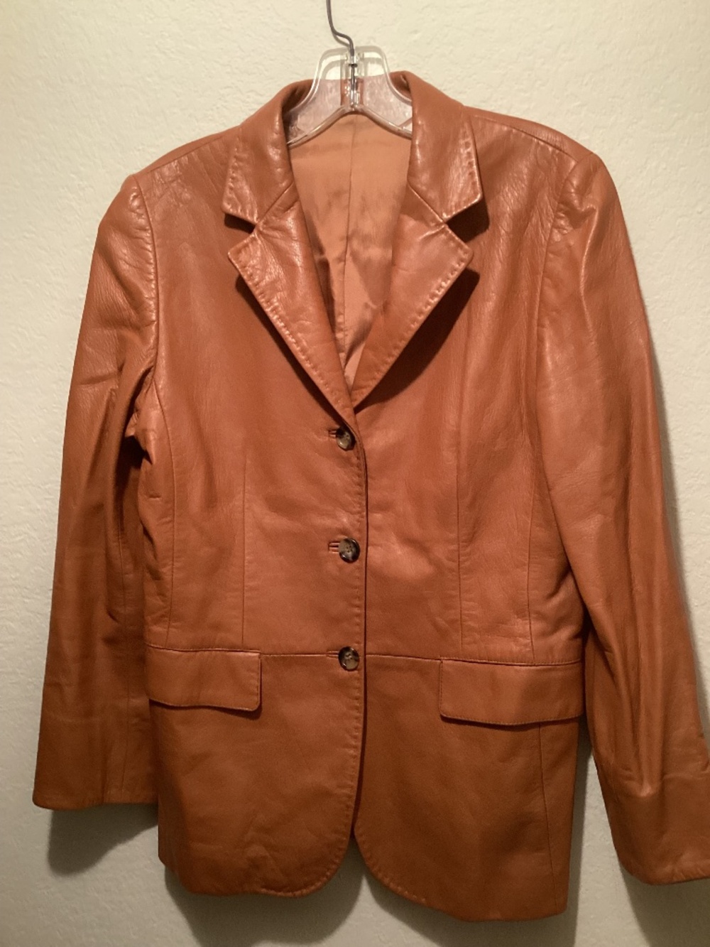 Vintage Genuine Leather Blazer Size S/M